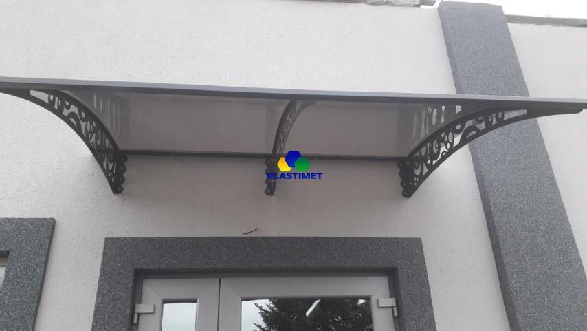 Дашок Plastimet 2.05x1.5 м Style, чорний, моноліт 3 мм, бронза DashOk-2.05x1.5-Sd-3-b фото