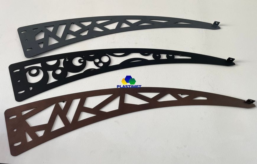 Дашок Plastimet 2.05x1 м Style, білий, кронштейн, сотовий 6 мм, бронза DashOk-2.05x1-Sw-6-b фото