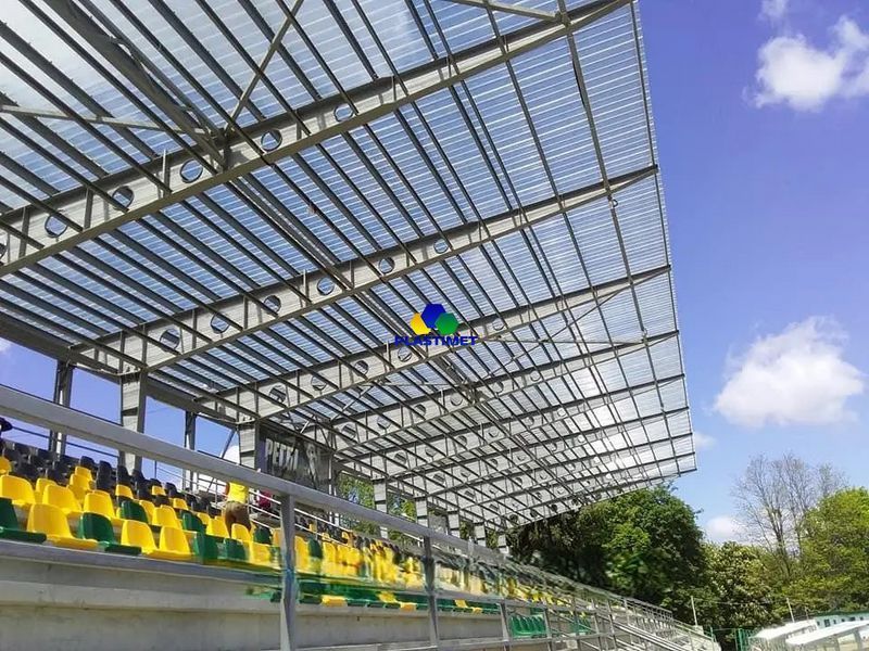 Профільний полікарбонат SUNTUF GR 76/16 UV1 0.8 мм прозорий 1,26х6 м suntuf-1.26x6-0.8 фото