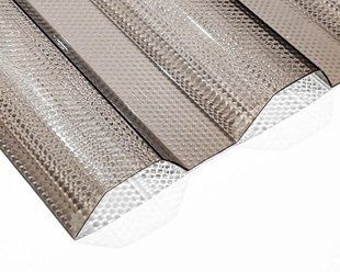 Полікарбонат профільований TOPLIGHT GR 76/18 UV2 0.9 мм бронза мікропризма 1,045х6 м. toplight-1.045x6-0.9-mp-br фото
