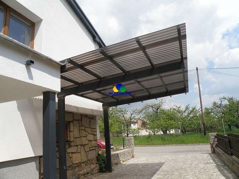 Полікарбонат профільований TOPLIGHT GR 76/18 UV2 0.9 мм бронза мікропризма 1,045х6 м. toplight-1.045x6-0.9-mp-br фото