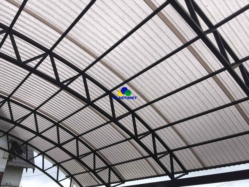 Полікарбонат профільований TOPLIGHT GR 76/18 UV2 0.9 мм бронза мікропризма 1,045х6 м. toplight-1.045x6-0.9-mp-br фото