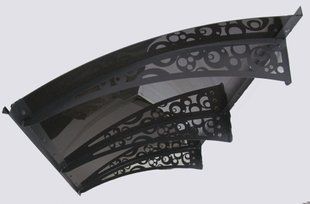 Дашок Plastimet 2.05x1 м Style, темно-сірий моноліт 3 мм, бронза DashOk-2.05x1-Ss-3-b фото