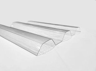 Полікарбонат профільований TOPLIGHT GR 76/18 UV2 0.9 мм прозора мікропризма 1,045х6 м. toplight-1.045x6-0.9-mp фото