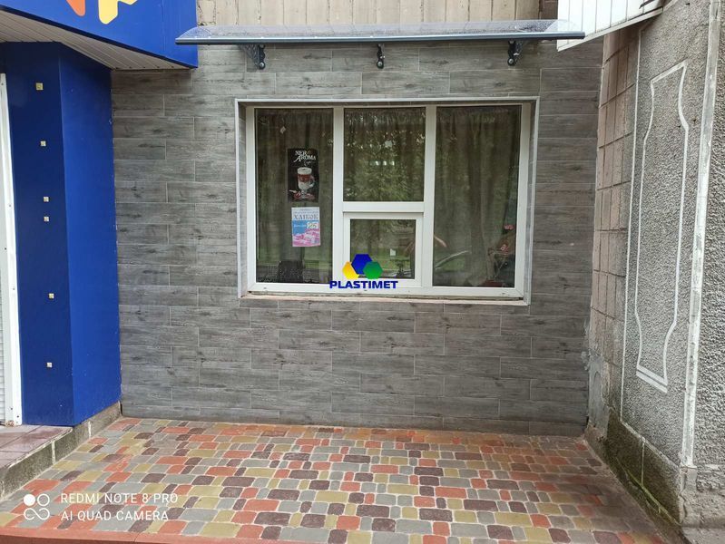 Дашок Plastimet 2.05x1 м Style, темно-сірий моноліт 3 мм, бронза DashOk-2.05x1-Ss-3-b фото