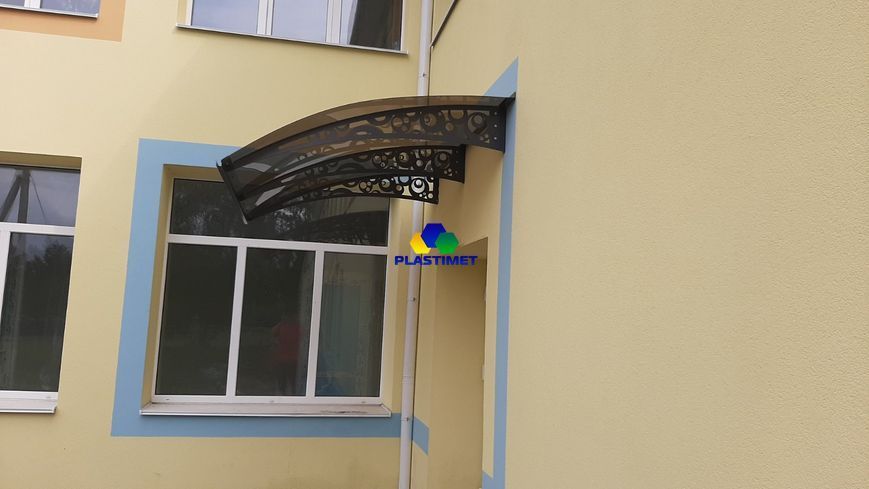Дашок Plastimet 2.05x1 м Style, темно-сірий моноліт 3 мм, бронза DashOk-2.05x1-Ss-3-b фото