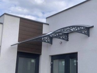Дашок Plastimet 2.05x1 м Style, темно-сірий моноліт 4 мм, прозорий DashOk-2.05x1-Ss-4-p фото