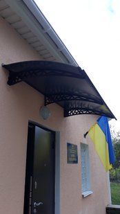 Дашок Plastimet 2.05x1 м Hi-tech, чорний, кронштейн сотовий 6 мм, бронза DashOk-2.05x1-Hd-6-b фото