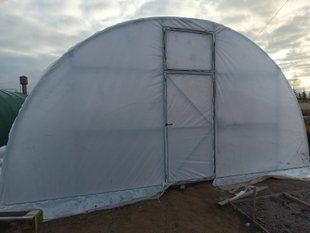 Теплиця з надувом плівки Округла 5x20 розміром 5х20х3 м okrugla-2-5x20 фото
