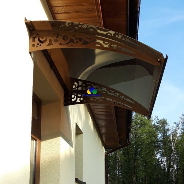 Дашок Plastimet 1.5x1 м Style, мідь антик, моноліт 3 мм, бронза DashOk-1.5x1-Sb-3-b фото