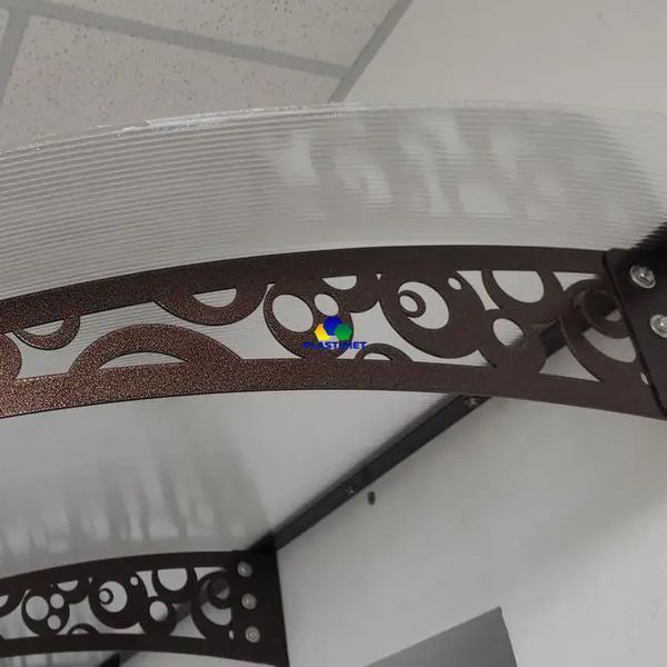 Дашок Plastimet 1.5x1 м Style, мідь антик, моноліт 3 мм, бронза DashOk-1.5x1-Sb-3-b фото