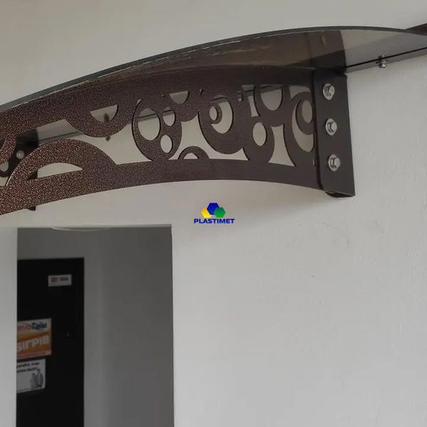 Дашок Plastimet 1.5x1 м Style, мідь антик, моноліт 3 мм, бронза DashOk-1.5x1-Sb-3-b фото
