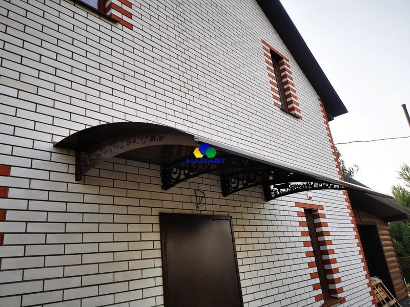 Дашок Plastimet 4,05x1 м Style, темно-сірий, моноліт 3 мм, бронза DashOk-4.05x1-Ss-3-b фото