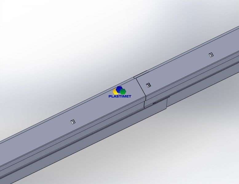 Дашок Plastimet 4,05x1 м Style, темно-сірий, моноліт 4 мм, бронза DashOk-4.05x1-Ss-4-b фото