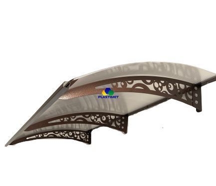 Дашок Plastimet 3.05x1.5 м Style, мідь антик, моноліт 4 мм, бронза DashOk-3.05x1.5-Sb-4-b фото