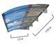 Дашок Plastimet 3.05x1.5 м Style, мідь антик, моноліт 4 мм, бронза DashOk-3.05x1.5-Sb-4-b фото 2