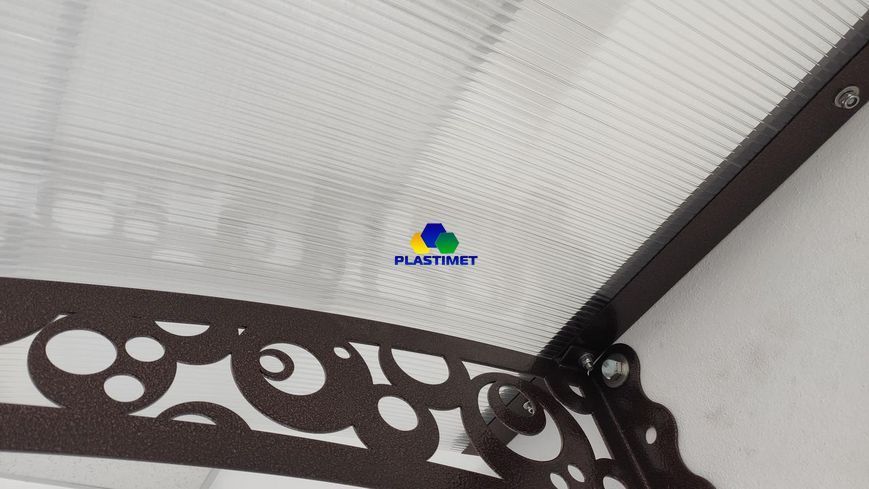 Дашок Plastimet 3.05x1.5 м Style, мідь антик, моноліт 4 мм, бронза DashOk-3.05x1.5-Sb-4-b фото