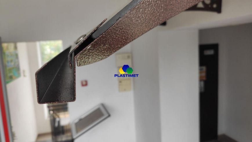 Дашок Plastimet 3.05x1.5 м Style, мідь антик, моноліт 4 мм, бронза DashOk-3.05x1.5-Sb-4-b фото