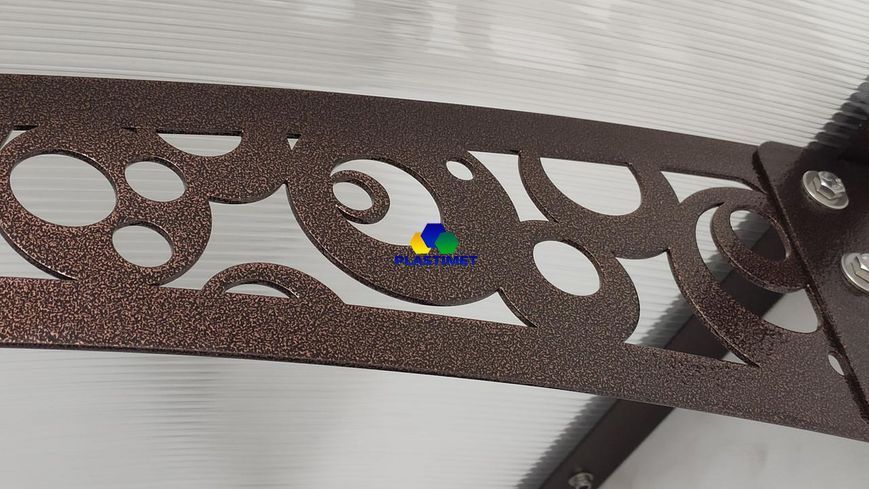 Дашок Plastimet 3.05x1.5 м Style, мідь антик, моноліт 4 мм, бронза DashOk-3.05x1.5-Sb-4-b фото