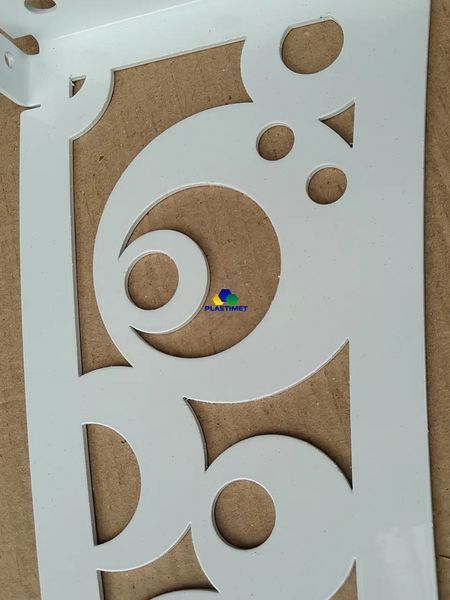 Дашок Plastimet 3,05x1 м Style, білий, моноліт 3 мм, бронза DashOk-3.05x1-Sw-3-b фото